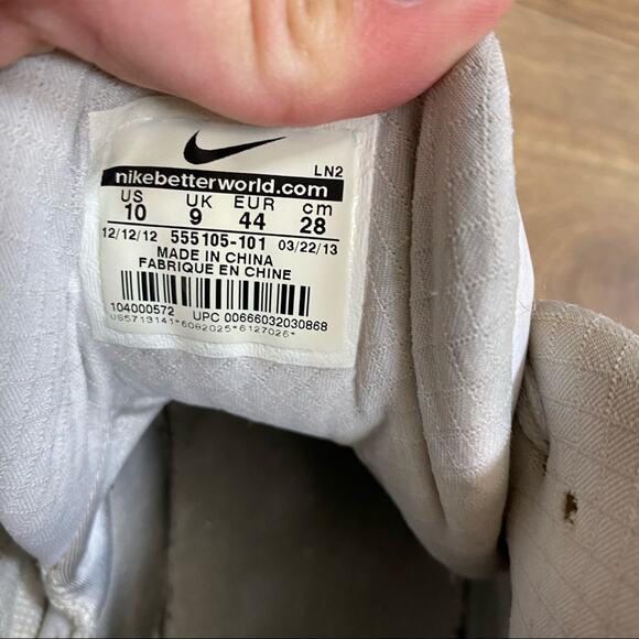 Nike Air Force Max 2013 Ultraviolet 555 105-101 Men's 10 - Picture 3 of 6